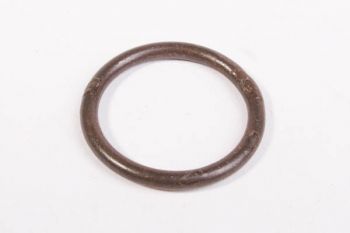 IJzeren ring gelast roest, tinkleur of onbehandeld ijzer 30mm - 3mm dik per 4 stuks