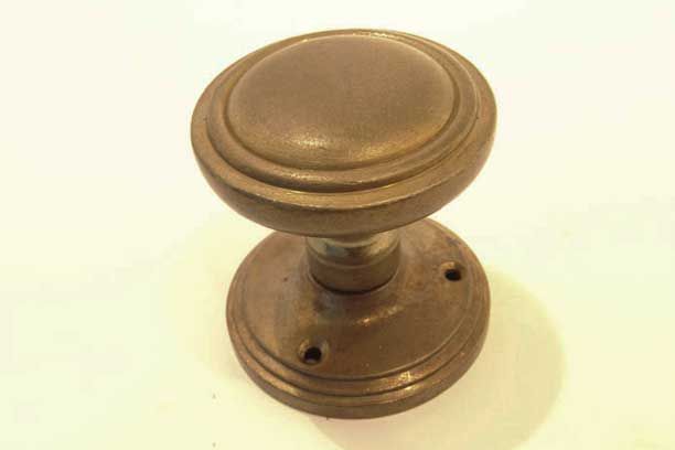 Echt niet vertaling Verminderen Deurknoppen rond brons antiek voor binnendeur 63mm per paar